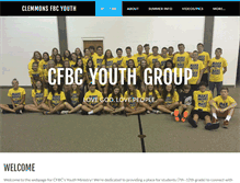 Tablet Screenshot of cfbcyouth.org